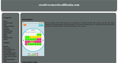 Desktop Screenshot of creativeconcretecalifornia.com